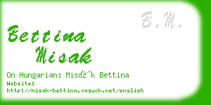 bettina misak business card